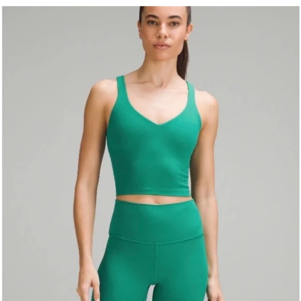 LULULEMON athletica Align top Cropped Kelly Green (Maldives) - suze 6